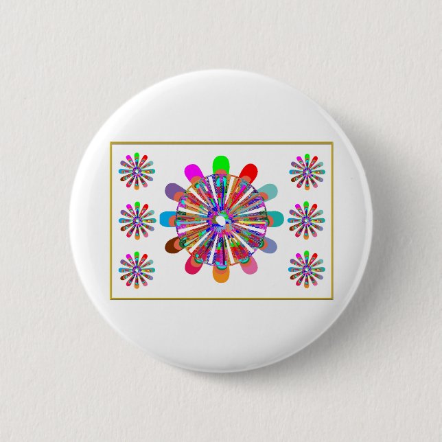 IDEALES GESCHENK:  LUCKY7   SevenSTAR Chakra Button (Vorderseite)