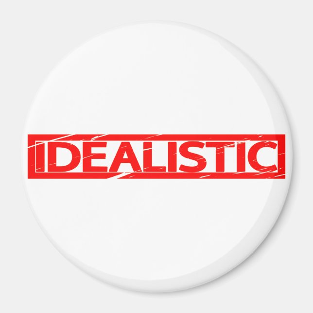 Idealistische Briefmarke Magnet (Vorne)