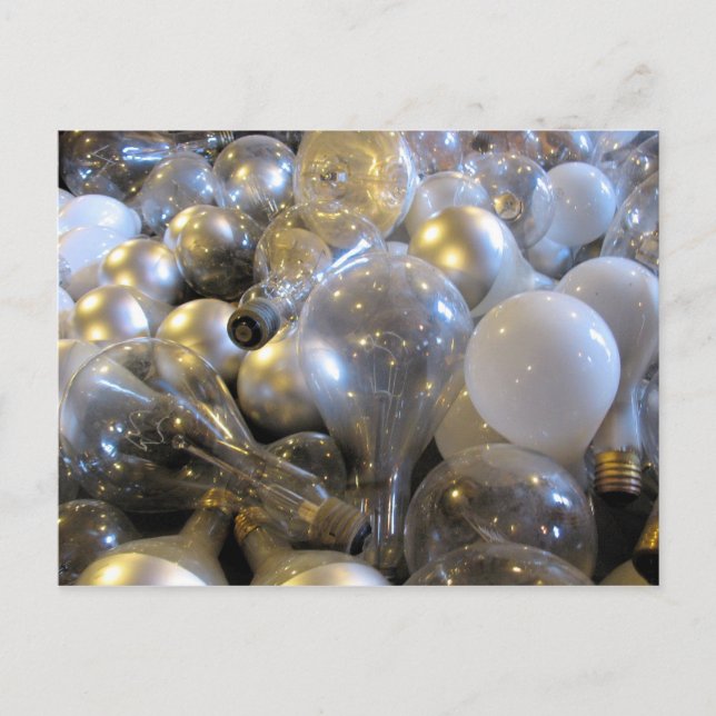 Idée brillante - Carte postale pour ampoule légère (Devant)