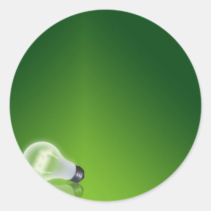 Idee Bulb Runder Aufkleber