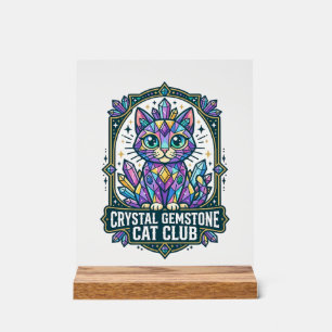 Idée Cadeau Chat Maman Pierre Précieuse Cristal -