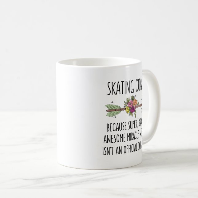 Idée cadeau de l'entraîneur de patinage Café Mug (Devant droit)