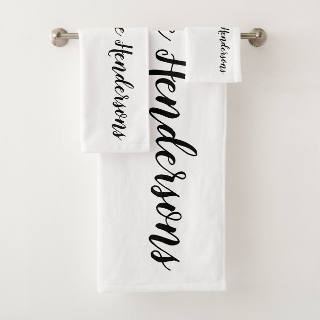 Idée cadeau de serviette de bain familiale personn (En situation)