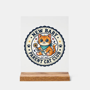 Idée cadeau nouvelle maman chat - Nouveau bébé P