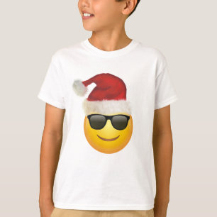 Idée de cadeau de T-shirt d'emoji de cool de Noël