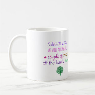 Idée de cadeau pour la tasse de café de soeur avec
