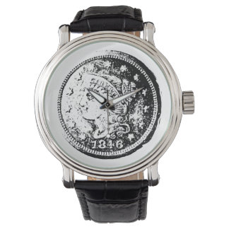 Idee der Numismatik der Geschenke, Münzsammler Armbanduhr