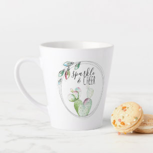 Idée Père Noël secrète de Cactus Mug à l'aquarelle
