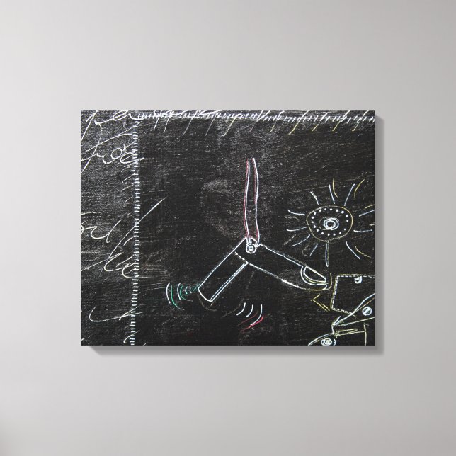 Ideen Blanches & Tableaux Noirs 1 in4piece Leinwan Leinwanddruck (Vorderseite)