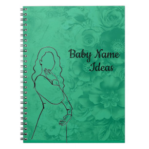 Ideen für Babynamen Notizblock
