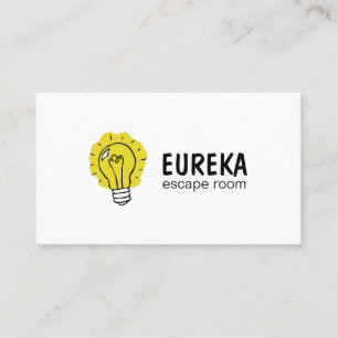 Ideen-Glühlampen-Logo-Visitenkarte Visitenkarte