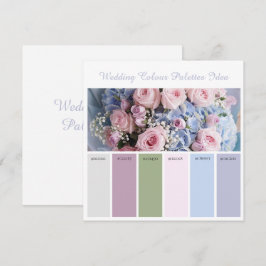 Ideenkarte für Hochzeitspalette Einladung