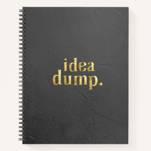 Ideenreichtum für ein Black & Gold Notebook für Kr Notizbuch
