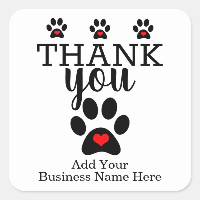 Idées commerciales de chiens| Stickers de Merci pe (Devant)