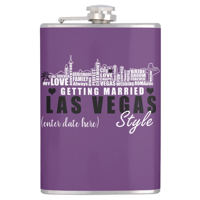 Idées de cadeau de mariage de Las Vegas - flacon (Devant)