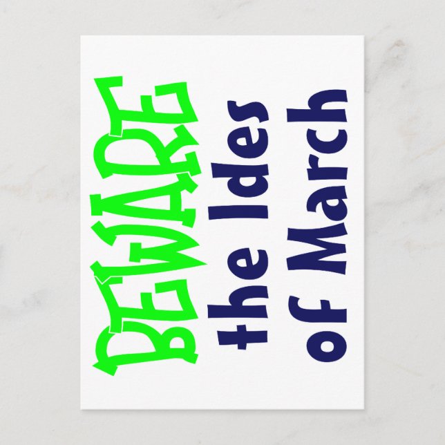 Iden des März Postkarte (Vorderseite)