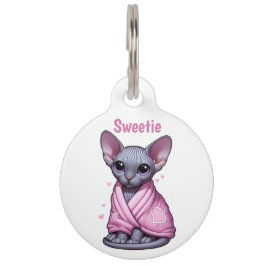 Identification de chaton sphynx mignon dessin anim
