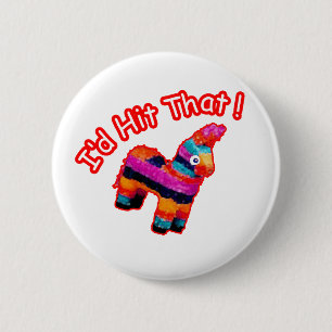 Identifikation DAS GESCHLAGEN lustiger Pinata Button