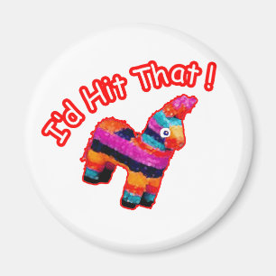 Identifikation DAS GESCHLAGEN lustiger Pinata Magnet