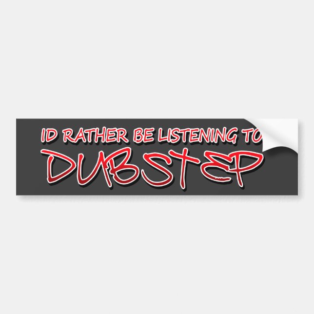 Identifikation eher hört zu Dubstep Autoaufkleber (Vorne)