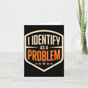Identifiziere mich als ein Problem lustiger sarkas Karte
