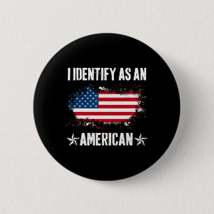 Identifizieren als amerikanische Flagge stolz US-A Button