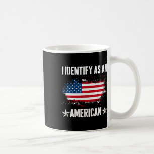 Identifizieren als amerikanische Flagge stolz US-A Kaffeetasse