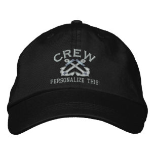 Identifizieren Sie die Crew für diesen Namen. Bestickte Baseballkappe