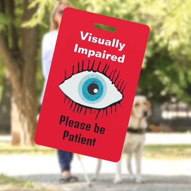 Identifizieren von sehbehinderten Lanyard Low-Visi Ausweis (Visually Impaired Lanyard)