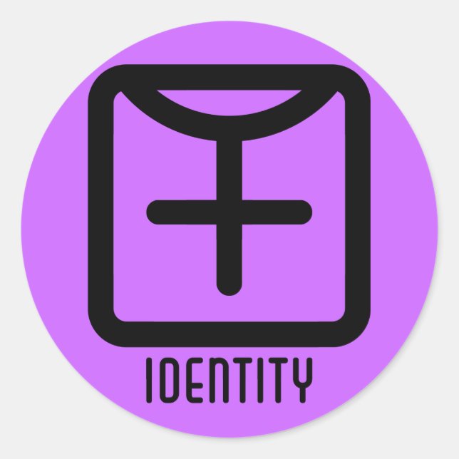 Identität: Rund um die Aufkleber (Vorderseite)