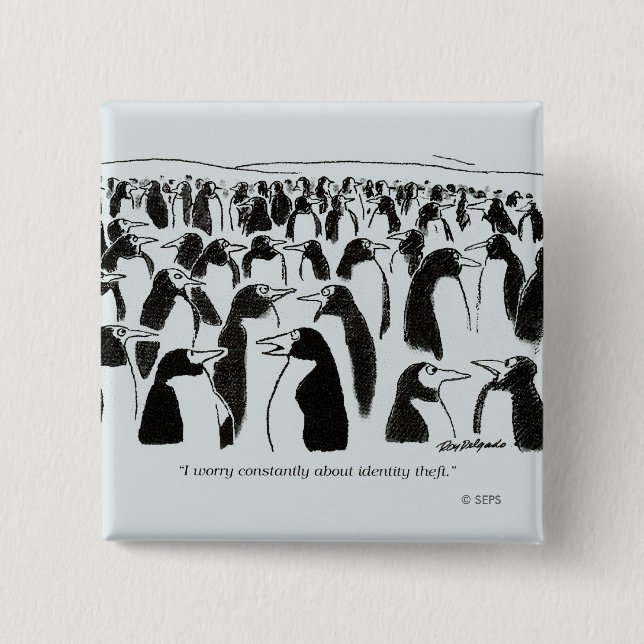 Identitäts-Diebstahl Button (Vorderseite)
