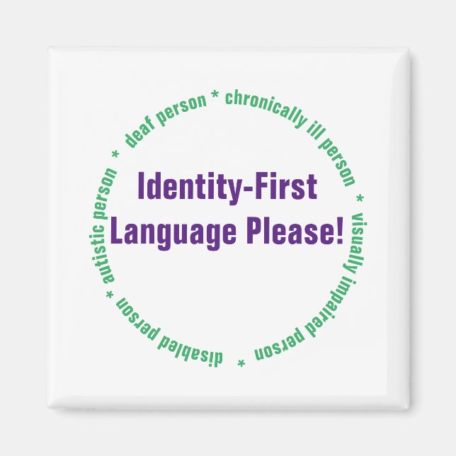 Identitätssprache Magnet (Vorne)