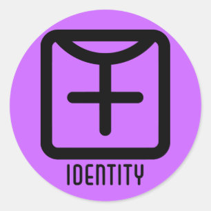 Identité : Sticker pour lumière ronde féminine