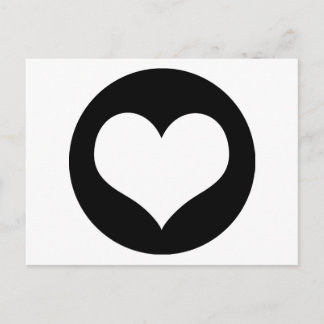 Ideologie der Herz-Liebe Postkarte