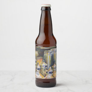 Ideologie des goldenen Lichts Bierflaschenetikett