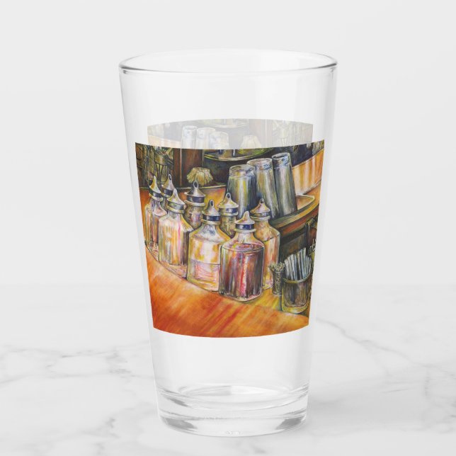 Ideologie des goldenen Lichts Glas (Vorderseite)