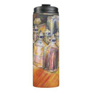 Ideologie des goldenen Lichts Thermosbecher