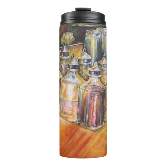 Ideologie des goldenen Lichts Thermosbecher (Vorderseite)