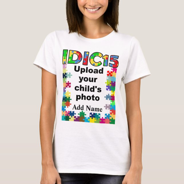 IDIC15 Womens Shirt Multicolor Puzzle Frame Custom (Vorderseite)