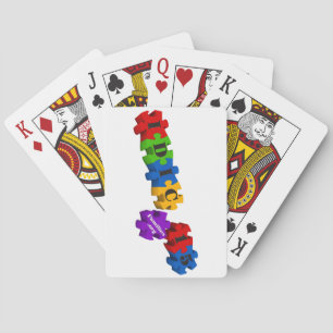 IDIC 15 Familien spielen Karten 3D-Puzzle Spielkarten