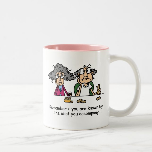 Idiot Company Zweifarbige Tasse (Rechts)