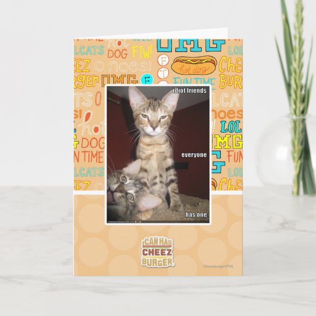 Idiot-Freunde Karte (Vorderseite)