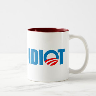 IDIOT ZWEIFARBIGE TASSE