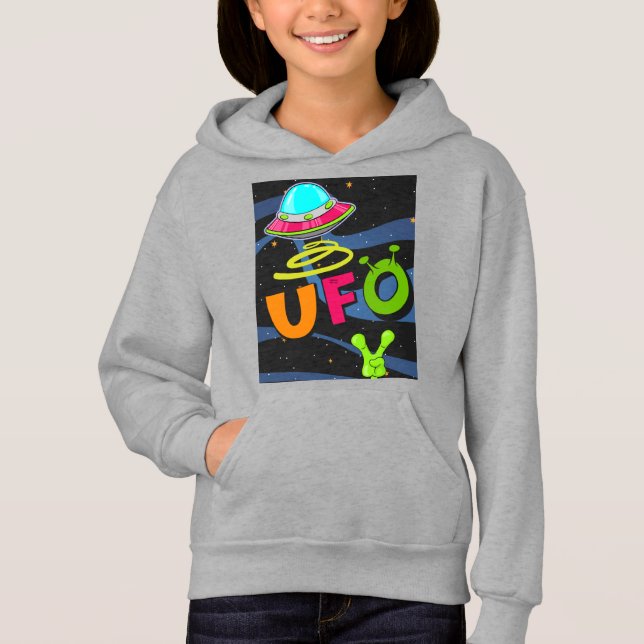 Idioten auf dem Weltraum sagen hallo Hoodie (Vorderseite)