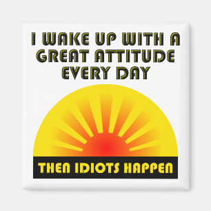 Idioten geschehen lustiger Magnet