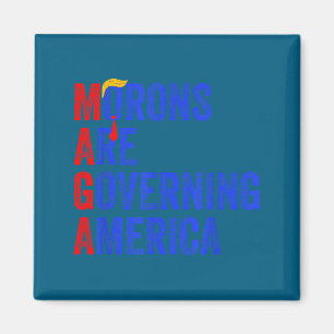 Idioten regieren Amerika Lustig Trump 2024  Magnet