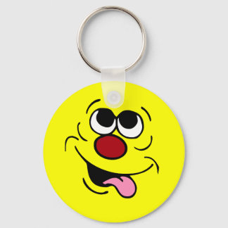 Idiotisches Gesicht Grumpey Schlüsselanhänger
