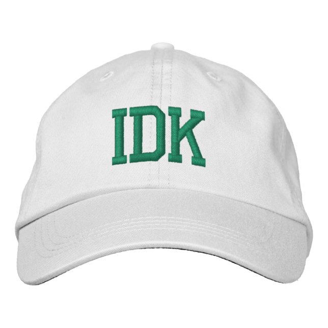 IDK HAT CAP USA BESTICKTE BASEBALLKAPPE (Vorderseite)