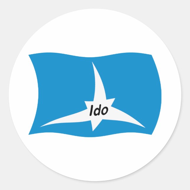 Ido Flag Sticker (Vorderseite)