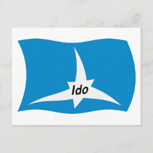 Ido-Flaggen-Postkarte Postkarte